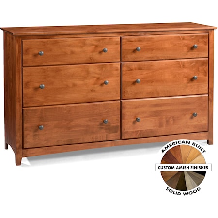 6-Drawer Double Dresser