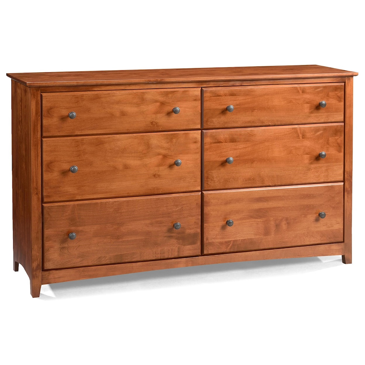 Archbold Furniture Shaker 6-Drawer Double Dresser