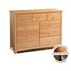 Archbold Furniture Shaker 9 Drawer Dresser