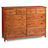 Archbold Furniture Shaker 10 Drawer Dresser