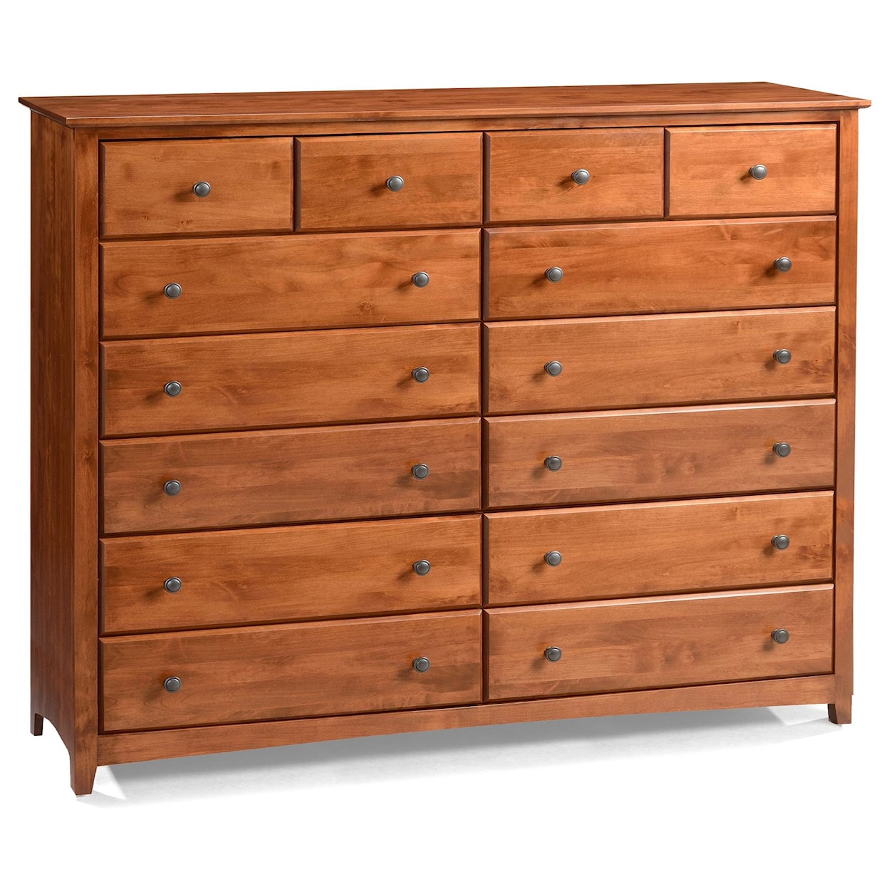 Archbold Furniture Shaker 14 Drawer Dresser
