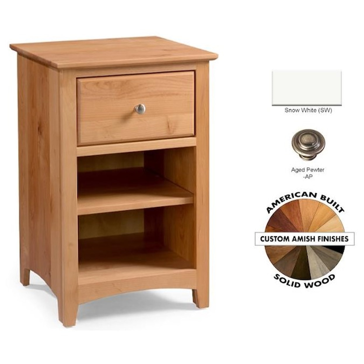 Archbold Furniture Shaker Bedroom Nightstand