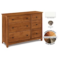 6 Drawer Combo Dresser