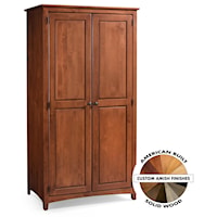 2 Door Wardrobe with Hanging Rod