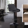 Nemera Alexi  Contemporary Adjustable Barstool in Black