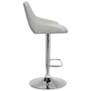 Armen Living Anibal Contemporary Adjustable Barstool in Chrome