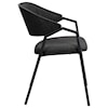 Armen Living Austin Charcoal Modern Dining Accent Chairs Set