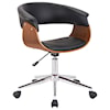 Armen Living Bellevue Mid-Century Office Chair