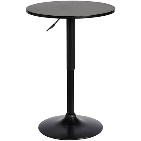 Adjustable Pub Table in Black Finish
