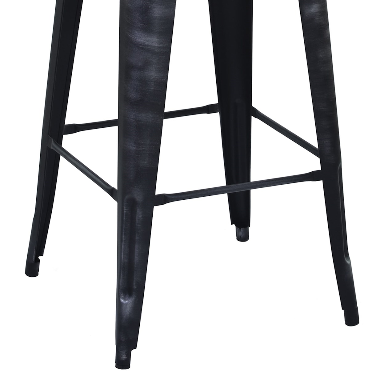 Armen Living Berkley 30" Barstool in Industrial Grey Steel Finish