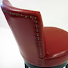 Armen Living Boston Swivel Barstool In Red Bonded Leather