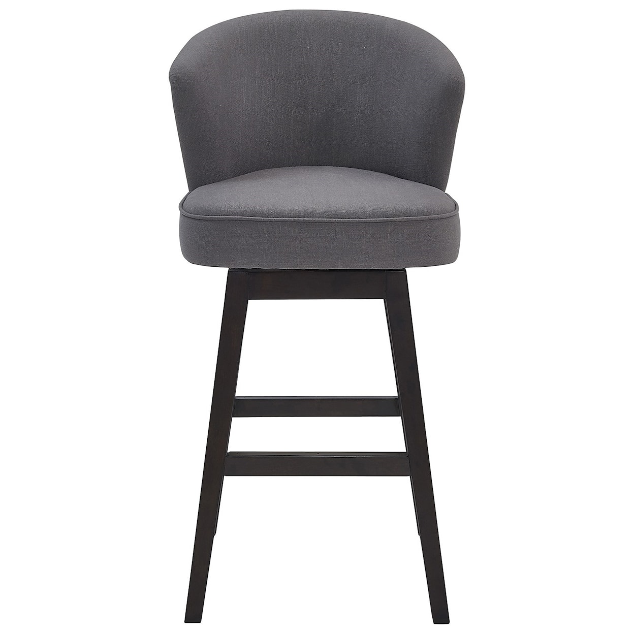 Armen Living Brandy 26" Counter Height Wood Swivel Barstool