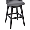 Armen Living Brandy 26" Counter Height Wood Swivel Barstool