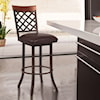 Armen Living Bree 26" Counter Height Barstool in Auburn Bay