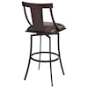 Armen Living Brisbane Contemporary 30" Bar Height Barstool