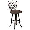 Armen Living Celeste 26" Counter Height Metal Swivel Barstool