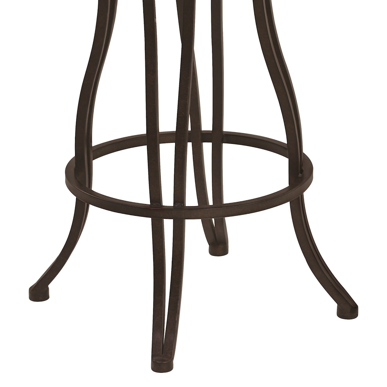 Armen Living Celeste 30" Bar Height Metal Swivel Barstool