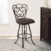 Armen Living Celeste 30" Bar Height Metal Swivel Barstool