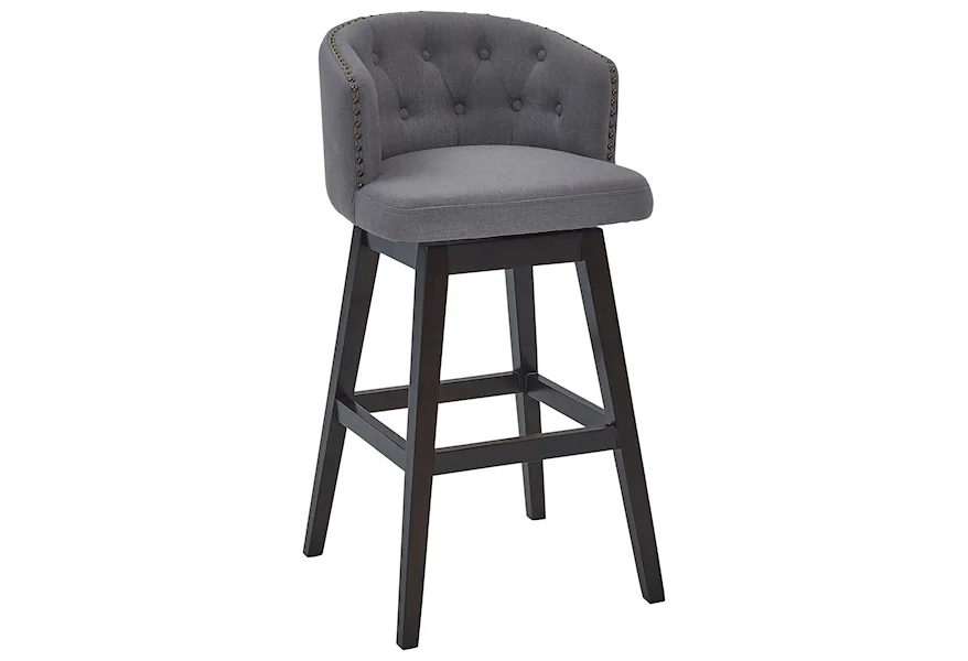 Chelsea 26" Counter Height Wood Swivel Barstool by Armen Living at Morris Home
