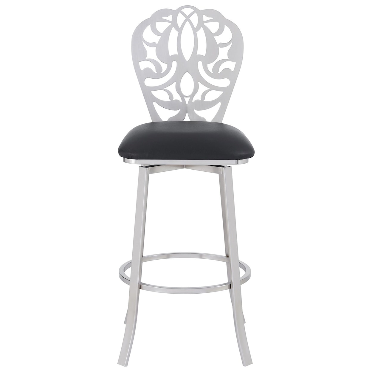 Armen Living Cherie Contemporary 30" Bar Height Barstool 