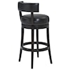 Armen Living Corbin 26" Counter Height Wood Swivel Barstool