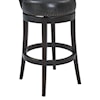 Armen Living Corbin 30" Bar Height Wood Swivel Barstool