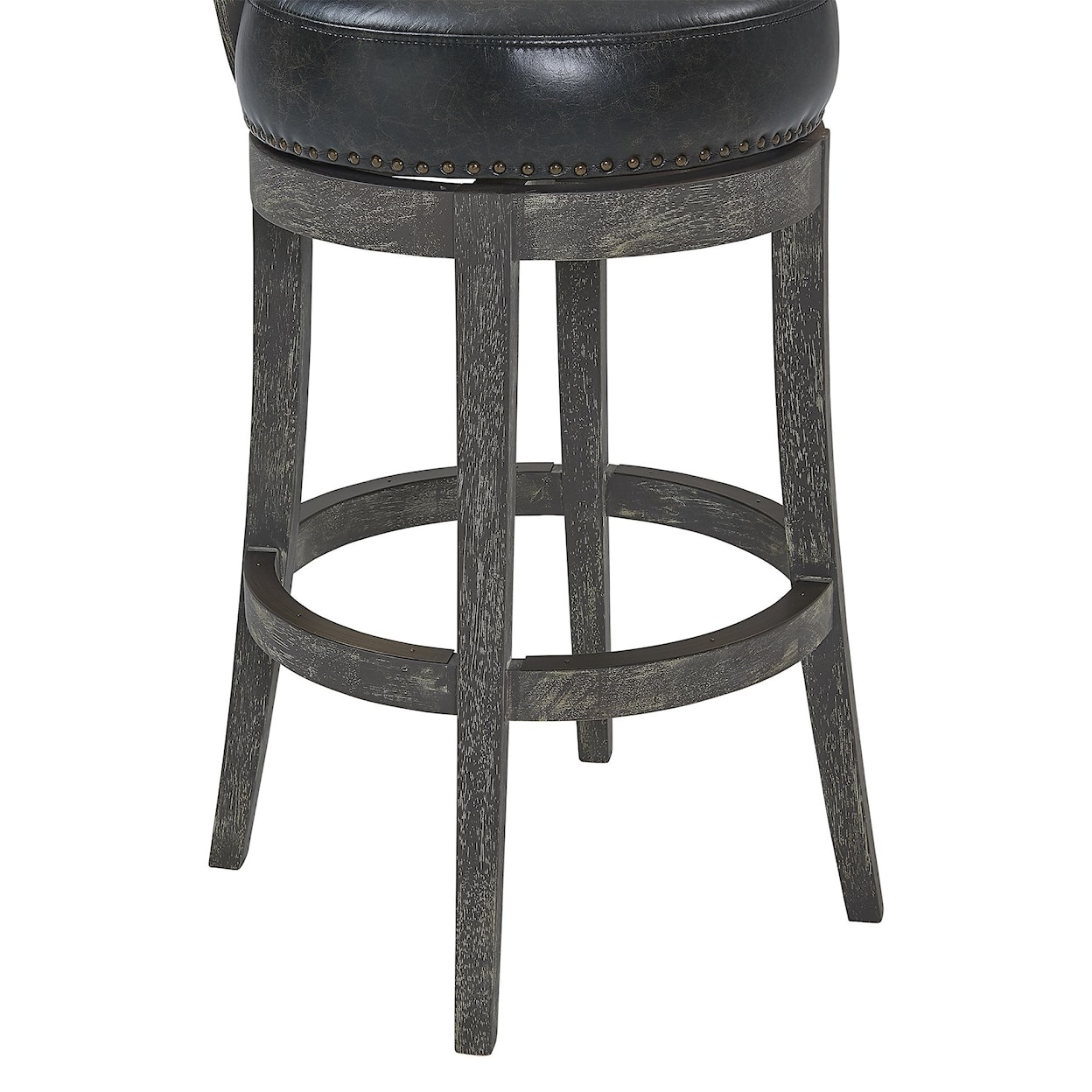 Armen Living Corbin 26" Counter Height Wood Swivel Barstool