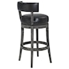 Armen Living Corbin 30" Bar Height Wood Swivel Barstool