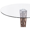 Armen Living Crystal Round Dining Table