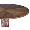 Armen Living Crystal 48" Round Dining Table