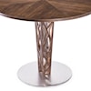 Armen Living Crystal 48" Round Dining Table