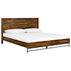 Armen Living Cusco 3 Piece Acacia Queen Bed and Nightstands Set