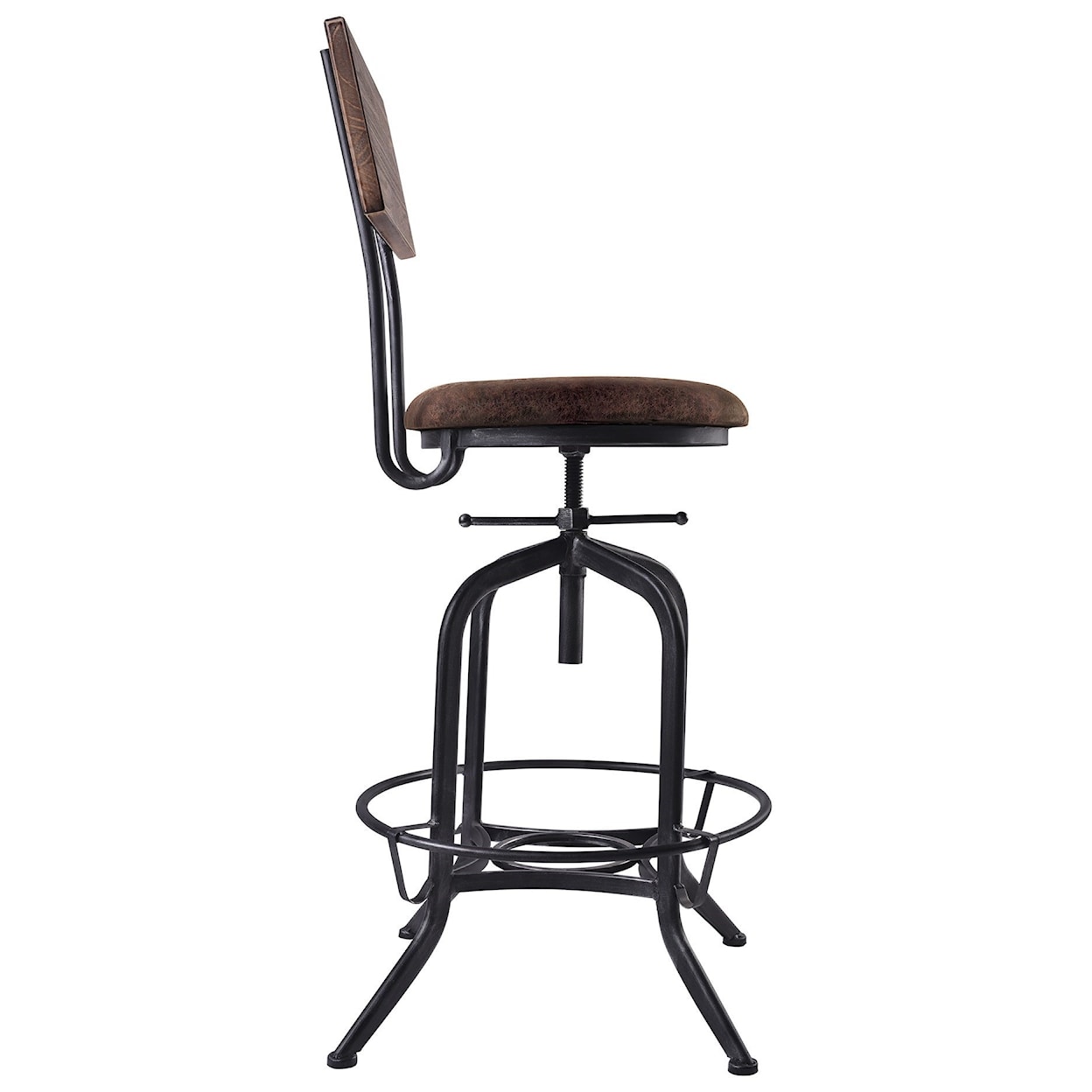 Armen Living Damian Adjustable Metal Barstool