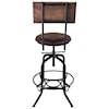 Armen Living Damian Adjustable Metal Barstool