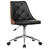 Armen Living Diamond Mid-Century Office Chair