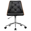 Armen Living Diamond Mid-Century Office Chair