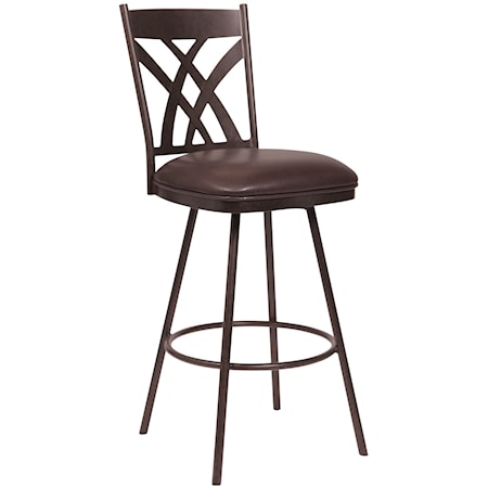 30" Bar Height Barstool in Auburn Bay