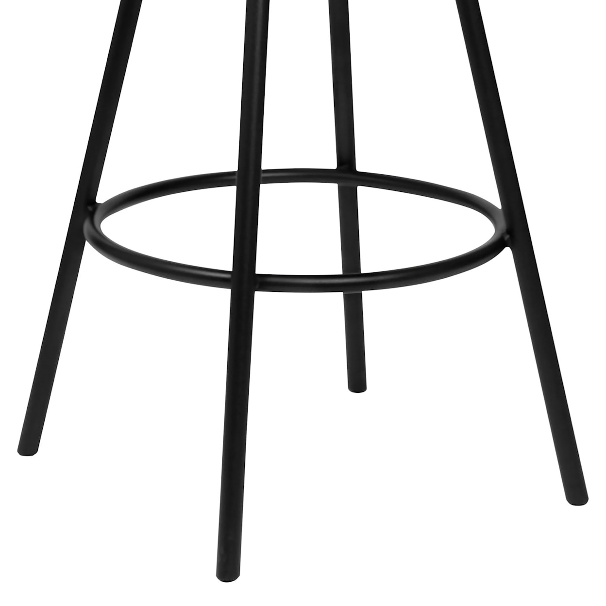 Armen Living Dover 26" Counter Height Barstool in Matte Black