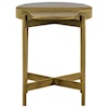 Armen Living Dua Concrete End Table