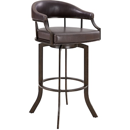 Swivel 26" Auburn Bay Finish Stool