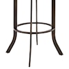 Armen Living Edy Swivel 26" Auburn Bay Finish Stool