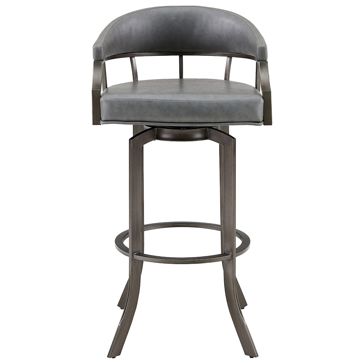 Armen Living Edy Swivel 30" Mineral Finish Stool