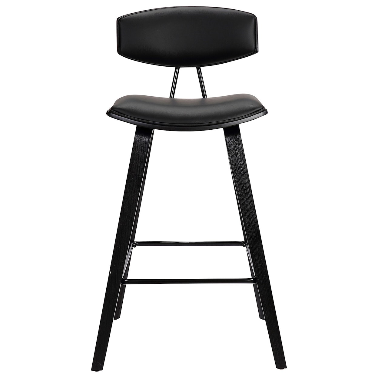 Armen Living Fox 26" Mid-Century Counter Height Barstool