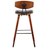 Armen Living Fox  26" Mid-Century Counter Height Barstool