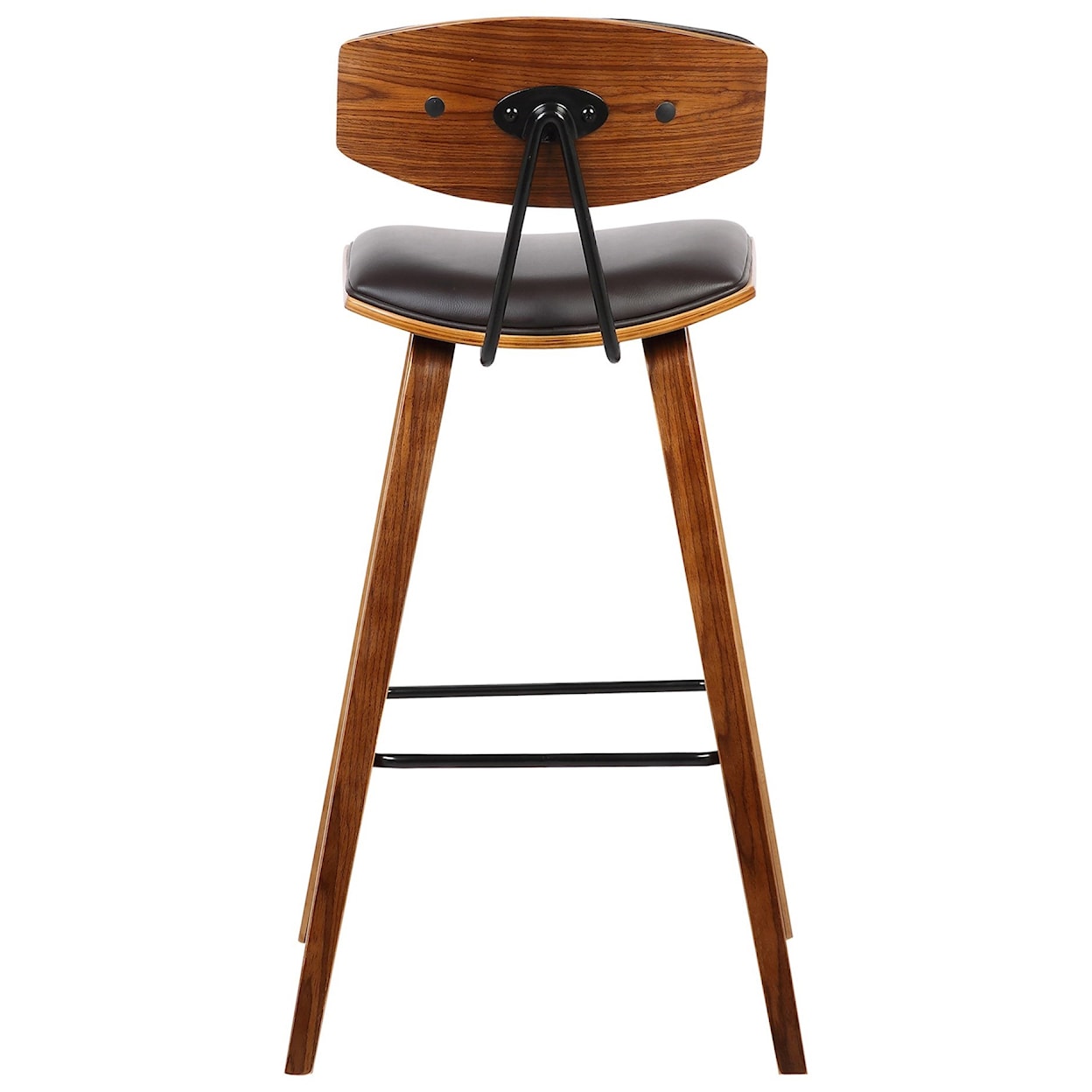 Armen Living Fox 30" Mid-Century Bar Height Barstool