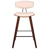 Armen Living Fox 26" Mid-Century Counter Height Barstool