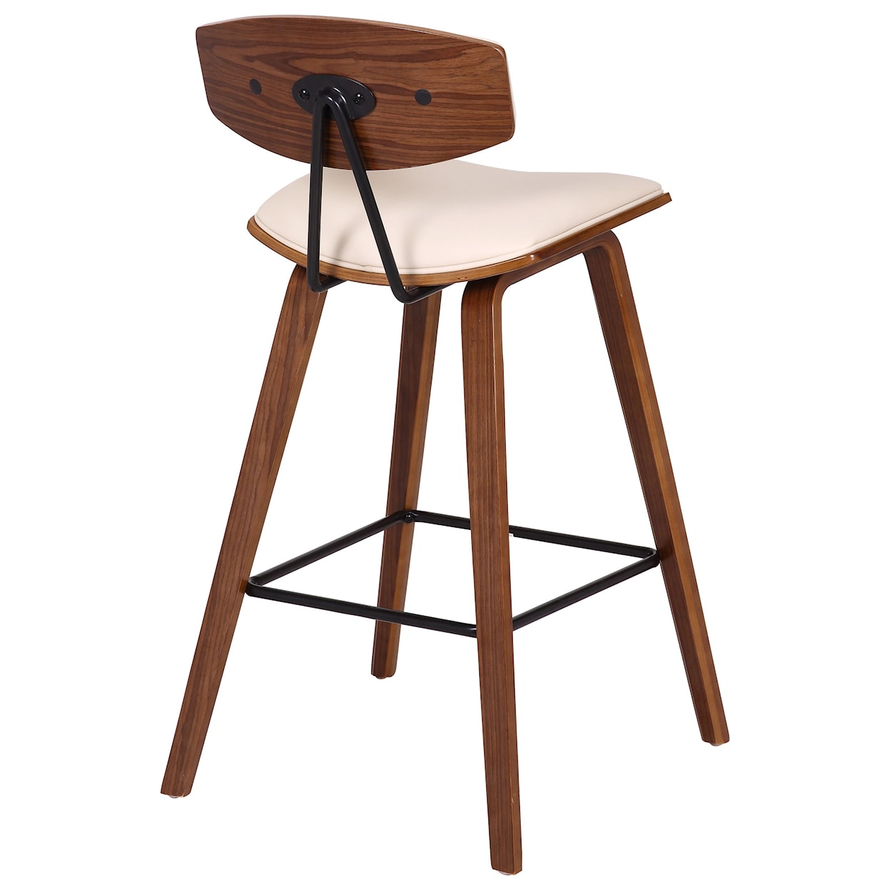 Armen Living Fox 26" Mid-Century Counter Height Barstool