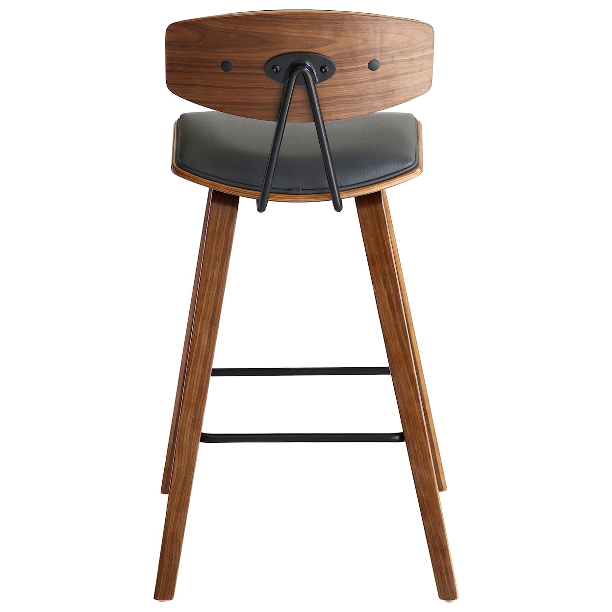 Armen Living Fox 26" Mid-Century Counter Height Barstool