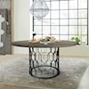 Armen Living Gatsby Concrete and Metal Round Dining Table