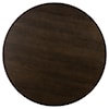 Armen Living Gatsby Oak and Metal Round Dining Table